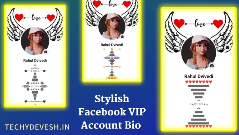 Facebook VIP Bio Stylish Text Copy 2023 | VIP Facebook Account